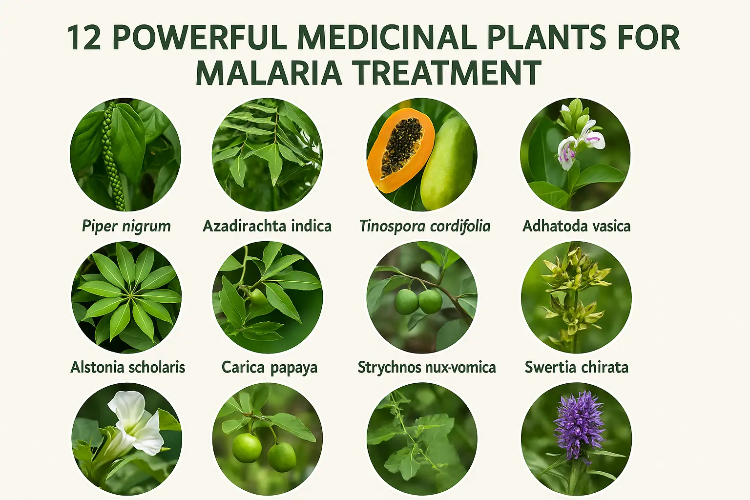 12 Powerful Medicinal Plants for Malaria Treatment – Rajkumar Logre