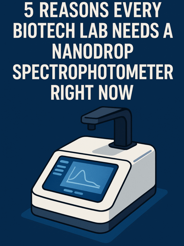 5 Reasons Every Biotech Lab Needs a Nanodrop Spectrophotometer Right Now