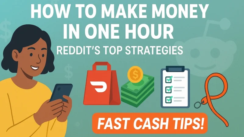 How to Make Money in One Hour Reddit Top Strategies for Fast Cash